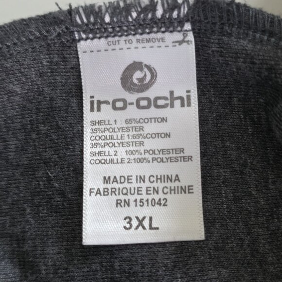 Iro Ochi Jacket Mens 3X Gray Black LS Zip Patch Embroidery Japan Nagasaki Rescue - Picture 11 of 16